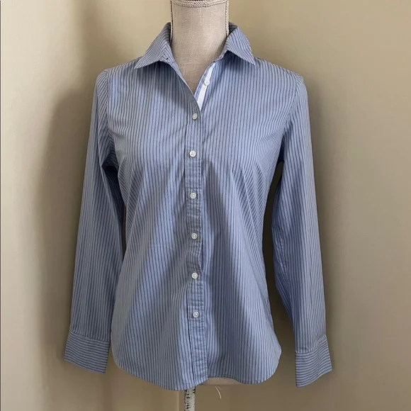 Banana Republic Light Blue Striped Shirt - Picture 6 of 15